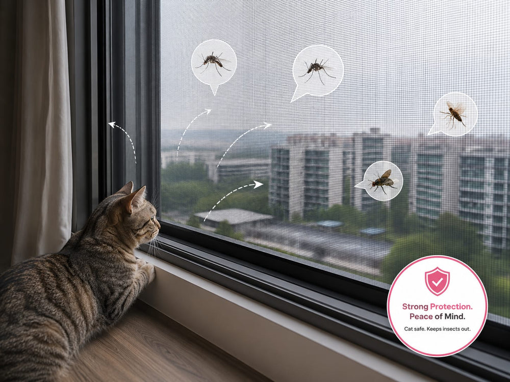 How Cat Mesh Also Helps Keep Insects Out While Keeping Your Home Open